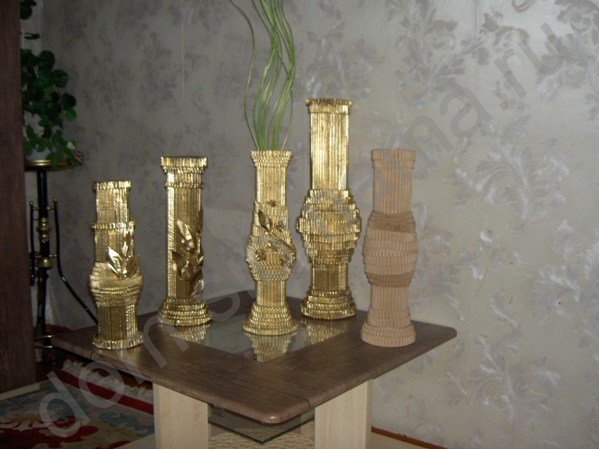 Мастер-класс по изготовлению вазы из обычного картона 23715