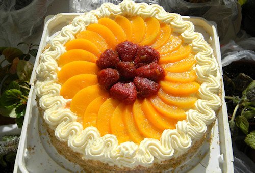 Торт Медовый с фруктами