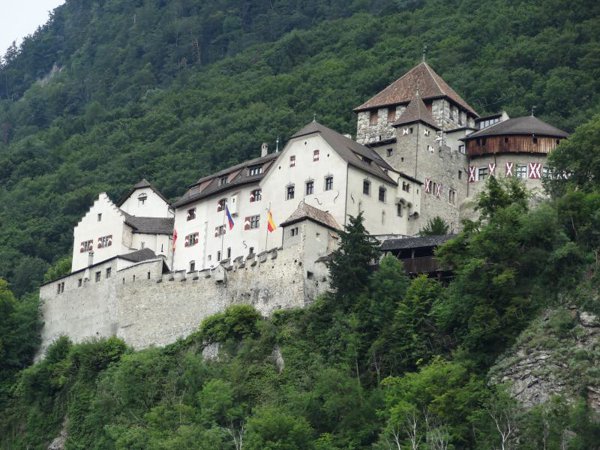 Замок Вадуц – резиденция князя Лихтенштейна.