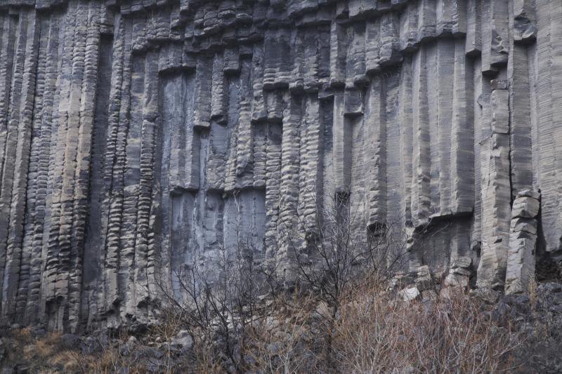 базальтовые шестигранники ущелье Гарни Армения