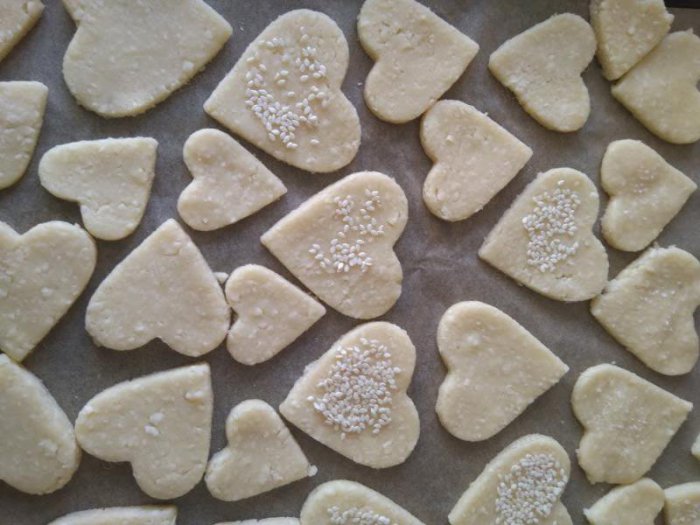 Сырное печенье на День Святого Валентина