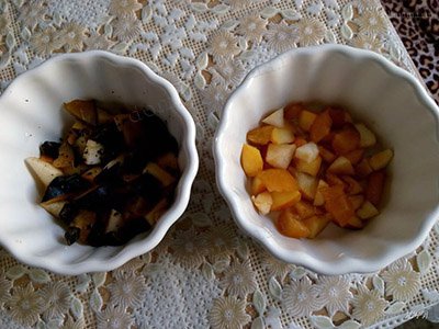 Запечённый крем из ряженки с фруктами
