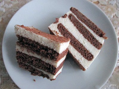 Легкий торт без выпечки