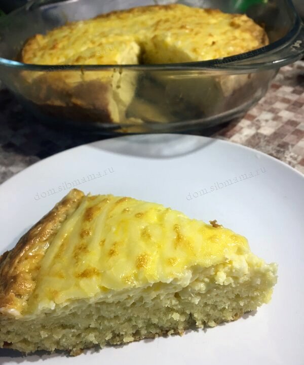 Пирог с плавленым сыром или творогом