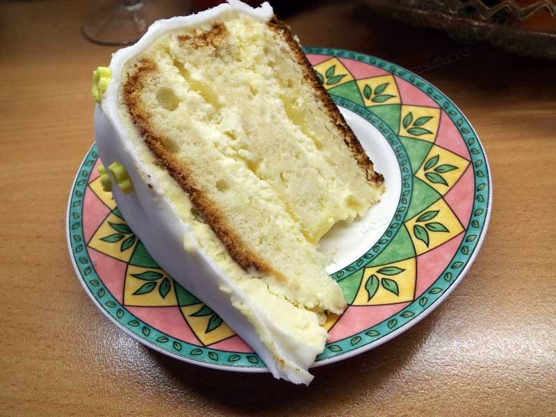 Торт с лимонным курдом и сюрпризом