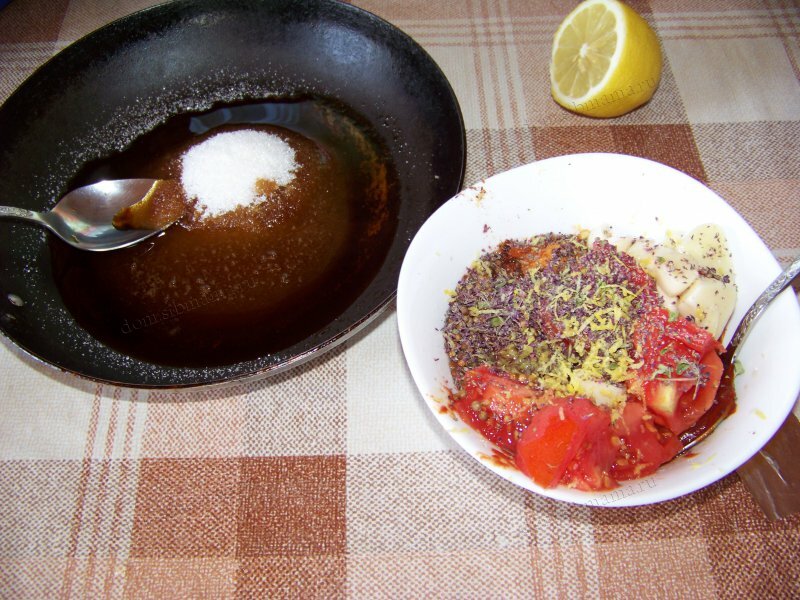 Томатный соус с лимоном для шашлыка, отбивного мяса