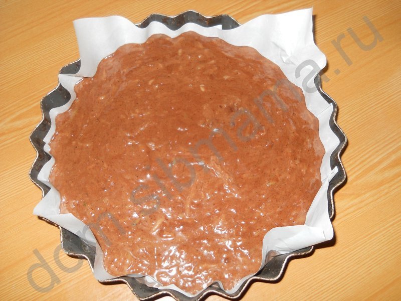 Шоколадный кекс из кабачков