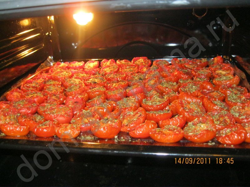 Заготовки из помидоров. Вяленые помидоры