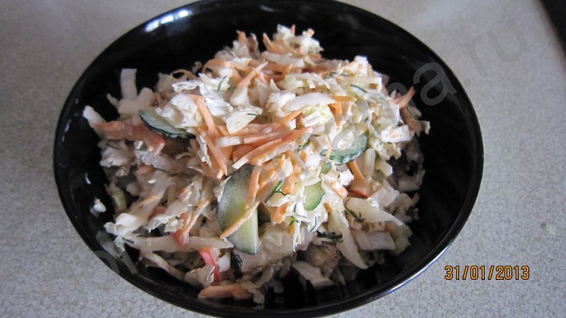 Салат с капустой. Рецепты от Сибмам с фото