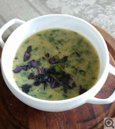 Суп с зеленью. Рецепты от сибмам с фото