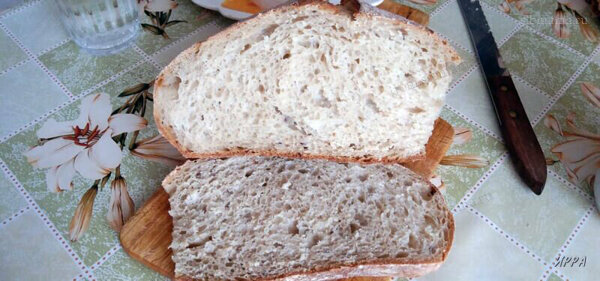 Заварной пшеничный хлеб